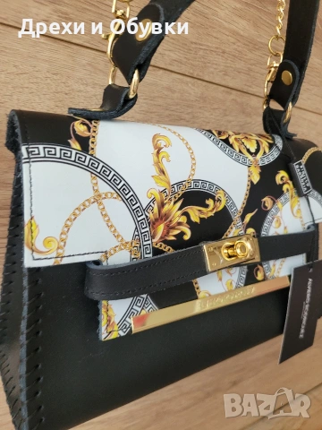 Нова дамска чанта естествена кожа ALVIERO RODRIGUEZ  Made in Italy , снимка 6 - Чанти - 54634896