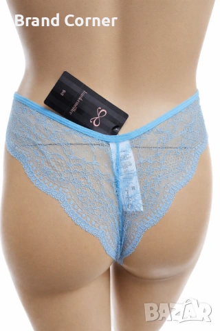 Дамско дантелено долнище Hunkemöller – размер XL, светлосиньо, снимка 4 - Бельо - 54533011