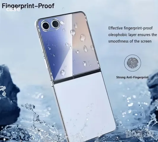 Стъклен протектор за Samsung Galaxy Z flip 8+протектор за камерата, снимка 4 - Стъкла за телефони - 55550459