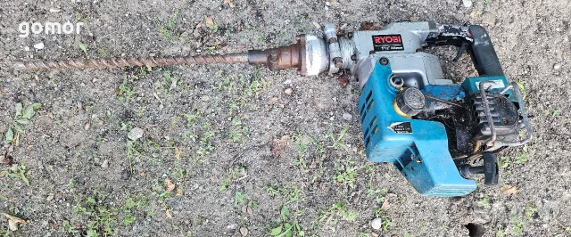 Бензинов перфоратор Ryobi ER-382 – 24 куб. см, до 38 мм, 2-тактов, Made in Japan, снимка 10 - Перфоратори - 55360321