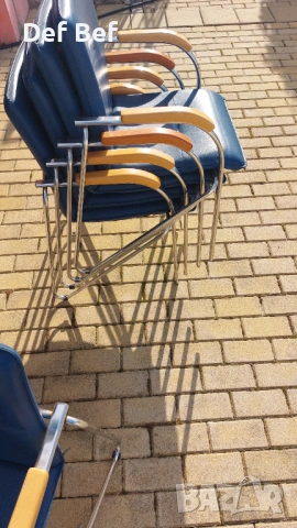 Комплект 4 офис стола + 1 подарък, снимка 8 - Столове за офис - 54118080