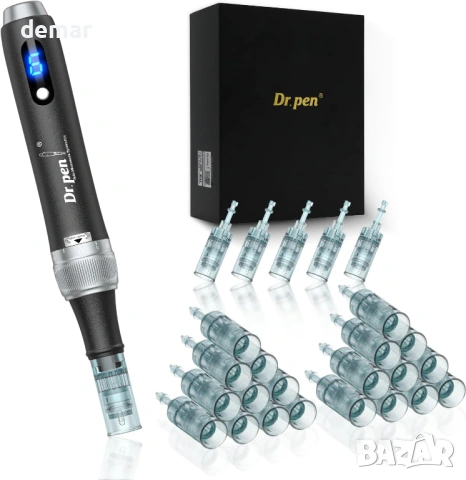 Професионална писалка за микронидлинг Dr. Pen M7S с 25 резервни патрона