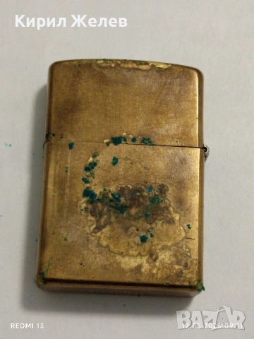 Оригинална метална запалка ZIPPO с кожен калъф колекционерски модел 39228, снимка 2 - Други ценни предмети - 54514512