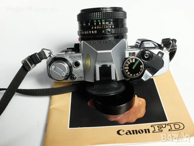 ОБИЧАНИЯТ "CANON AE-1 program'' перфектен филмов апарат, снимка 3 - Фотоапарати - 55621410