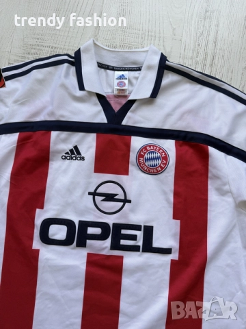 FC Bayern München 1999/2000 – оригинална ретро футболна тениска ELBER #9, снимка 2 - Футбол - 55554507