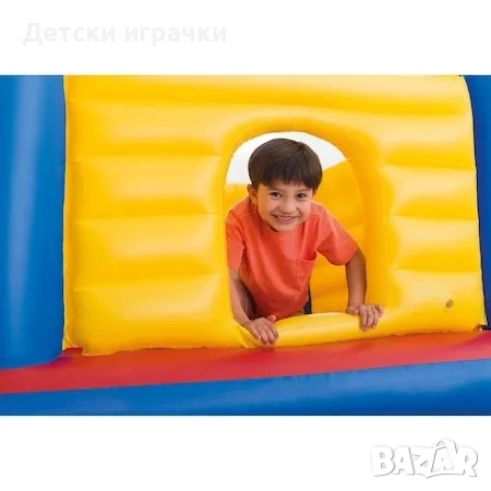 Детски надуваем батут Замък INTEX 175x175x135см, Jump-O-Lene, къща  , снимка 4 - Надуваеми играчки - 54304119