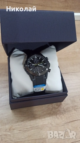 Casio Edifice Solar - Sapphire - Carbon, снимка 5 - Мъжки - 54704603