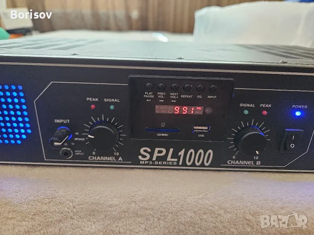 Продавам  SPL усилвател 1000W с USB, SD и усъвършенствани EQ контроли, снимка 2 - Ресийвъри, усилватели, смесителни пултове - 55680635