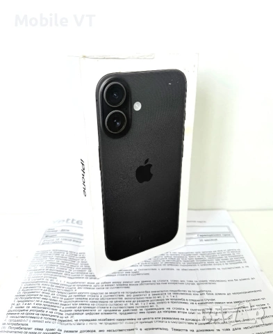 НОВ! iPhone 16 128GB Black ГАРАНЦИЯ 36 Месеца!