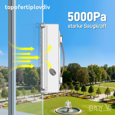 Робот за почистване на прозорци iDEEBO G500,5000 Pa,Гаранция, снимка 5 - Прахосмукачки - 54155223