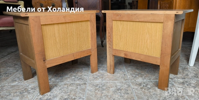 Две дъбови нощни шкафчета, снимка 4 - Шкафове - 54145841