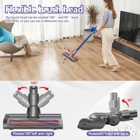 Нова Електрическа ролкова четка за прахосмукачка Dyson V6 DC74 SV09 подове килими, снимка 5 - Прахосмукачки - 54150867