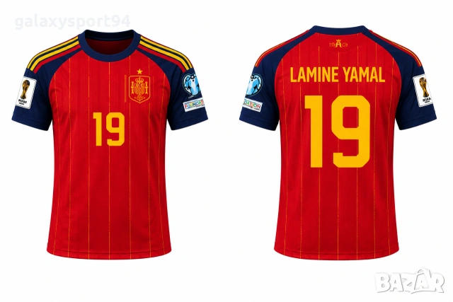FIFA Ламин Ямал Испания Детска и мъжка Тениска SPAIN YAMAL 2026 Световно Комплекти