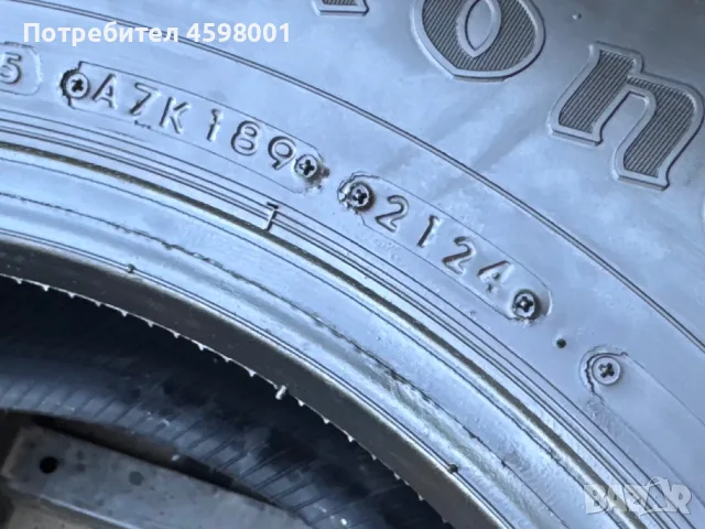 2бр.ЗИМНИ ГУМИ Firestone 235/65/16C DOT2124-Sprinter,Crafter,TGE,Ford Transit, снимка 6 - Гуми и джанти - 55666978