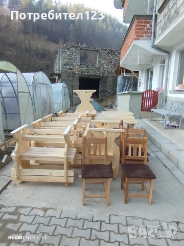 баварски маси и пейки , снимка 14 - Градински мебели, декорация  - 54552269