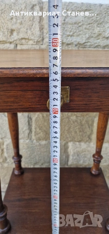 Винтидж помощна масичка с чекмедже, снимка 11 - Маси - 54229933