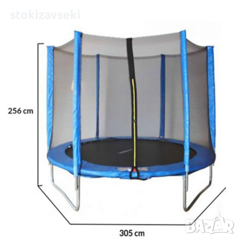 Батут с външна мрежа Jump 10ft - безопасно забавление и тренировка, снимка 4 - Други - 54083646