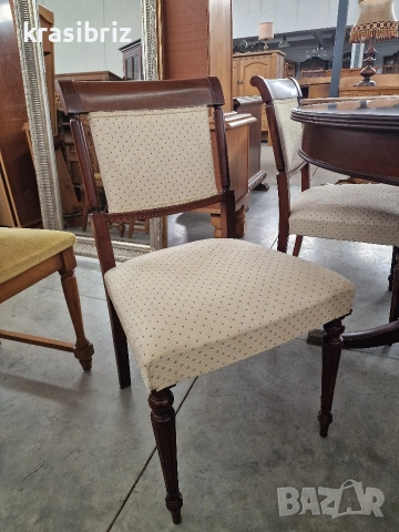 Масивна Разтегателна Трапезна Маса с 6-стола-внос от Германия!, снимка 5 - Маси - 54189098