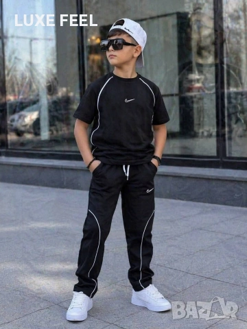 Nike 🫟 с Шапка 🫟Лого Бродирано , снимка 4 - Детски комплекти - 54562161