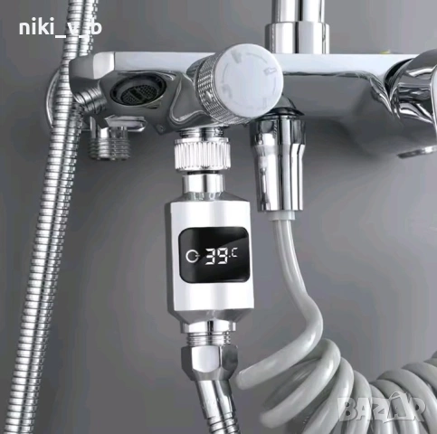 LED термометър за душ