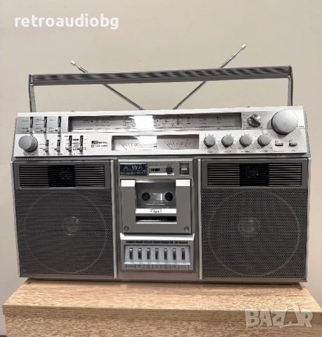🔈Ретро радиокасетофон  AIWA TRP-990E -  boombox - Japan🔈, снимка 2 - Радиокасетофони, транзистори - 54638733