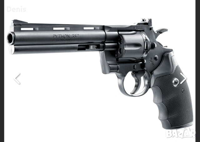 Въздушен револвер Umarex Colt Python 6'' 4.5mm Black 