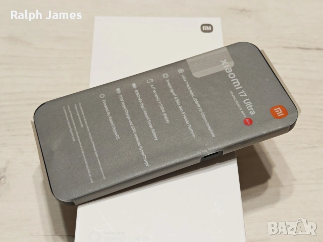 Като нов Xiaomi 17 Ultra 5G 16 GB RAM 512 GB ROM 34 м оставаща гаранция