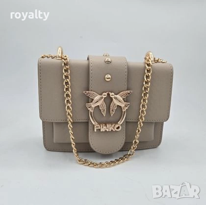 Pinko Нова Дамска Кожена Чанта Пинко 
