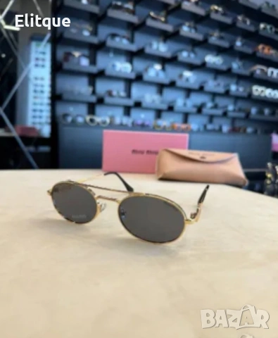 Слънчеви очила miu miu tom ford с ув защита и черен обикновен калъф , снимка 4 - Слънчеви и диоптрични очила - 54312992