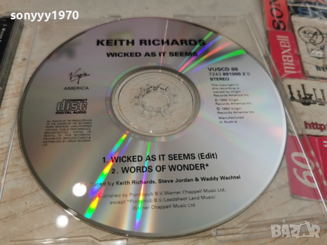 KEITH RICHARDS CD-ВНОС GERMANY 2805261738H2E6R, снимка 11 - CD дискове - 54702020