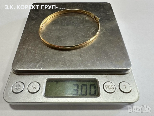 Златна дамска гривна 14K – 3.00гр, снимка 2 - Гривни - 55097555