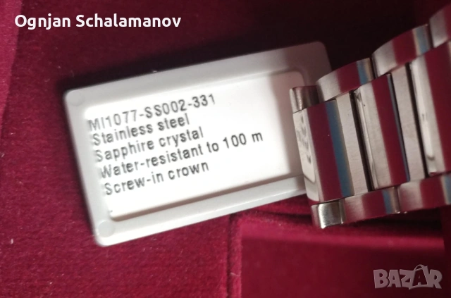 Продавам мъжки ръчен часовник Maurice Lacroix MI1077 ss002- 331, снимка 4 - Мъжки - 54086008