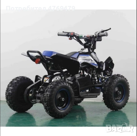 Продавам детско електрическо АТВ NCX Mini Monster 1000W 6" – Синьо, снимка 3 - Мотоциклети и мототехника - 54863043