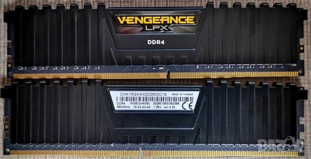 памет RAM Corsair Vengeance LPX 16Gb (2x 8GB) DDR4 3600 CL18 1.35V