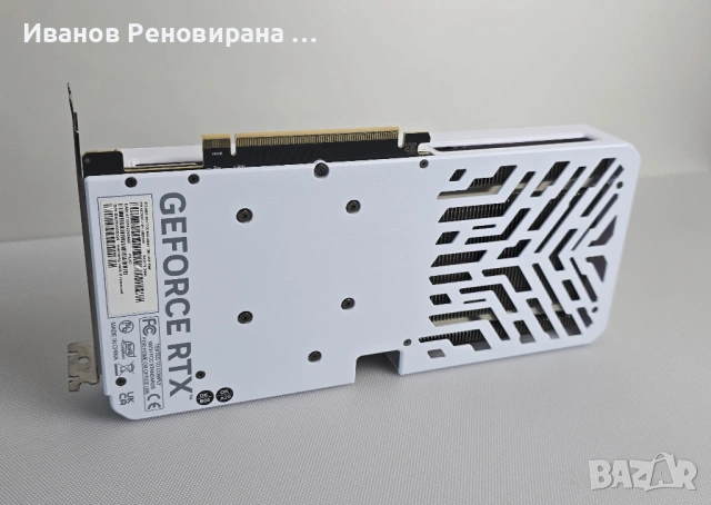 Видео карта Palit White OC RTX 5060ti, 8GB GDDR7 Nvidia GeForce, снимка 3 - Видеокарти - 54715447