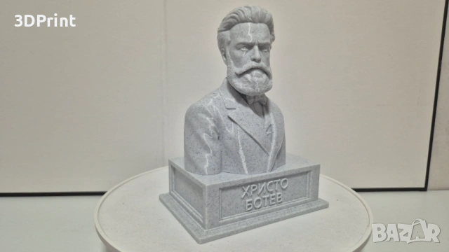 ХРИСТО БОТЕВ (бюст, статуетка), снимка 5 - Статуетки - 53453606