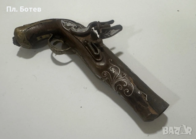 Стар кремъчен пистолет, снимка 8 - Антикварни и старинни предмети - 53952944