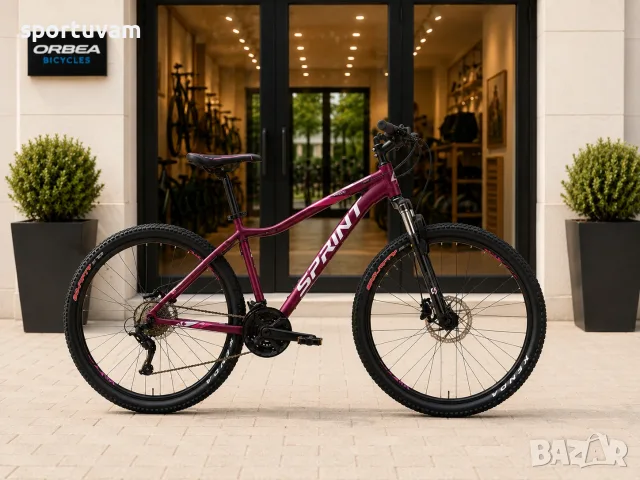 НОВ Планински Велосипед Sprint Hunter Lady 27.5 - БЕЗПЛАТНА ДОСТАВКА, снимка 2 - Велосипеди - 55390281