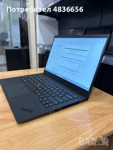 Като нов! Лаптоп Lenovo X1 Carbon Gen7 i7/16GB RAM/512GB, 3м. гар., снимка 9 - Лаптопи за работа - 54760070