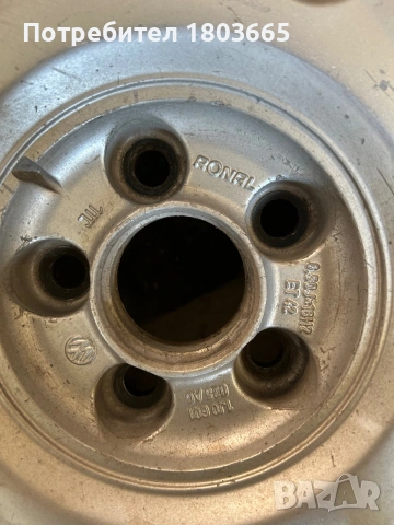 Джанти Volkswagen 16, снимка 2 - Гуми и джанти - 54994186
