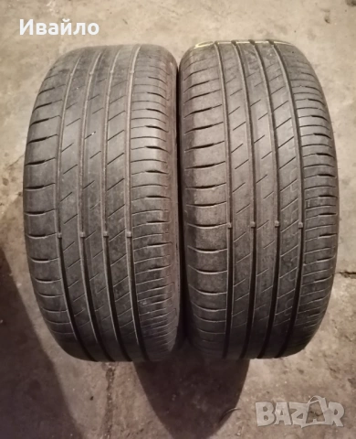 Продавам 2 броя летни гуми 225.50.17 на 1 сезон дот 2021 Goodyear 