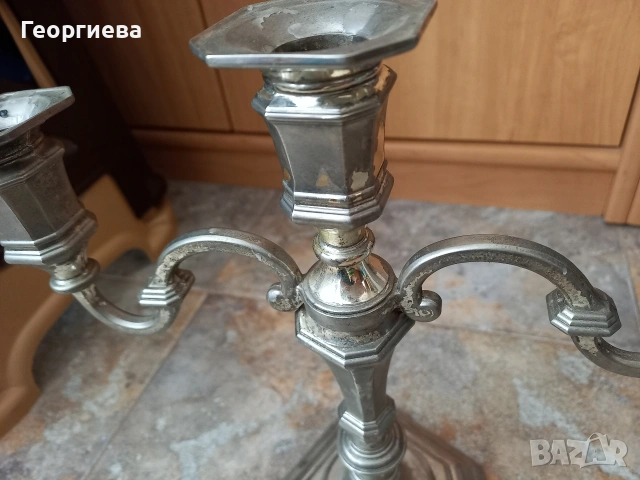 Свещеник от метална сплав , снимка 12 - Декорация за дома - 54824306