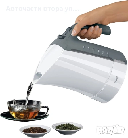 Braun WK300 1.7-литрова електрическа безжична кана за вода, снимка 3 - Кани - 54550205