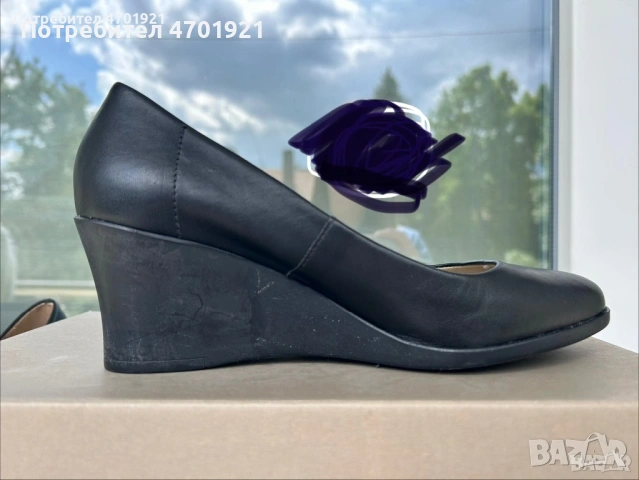 Черни обувки на платформа BATA, снимка 15 - Дамски обувки на ток - 53136927