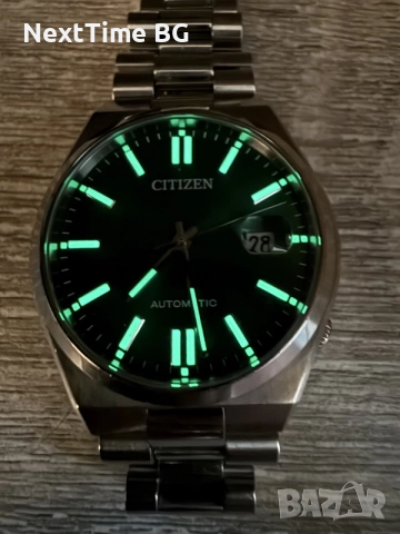 Часовник Citizen Tsuyosa Automatic (Green Dial) — Пълен комплект, снимка 9 - Мъжки - 55449459