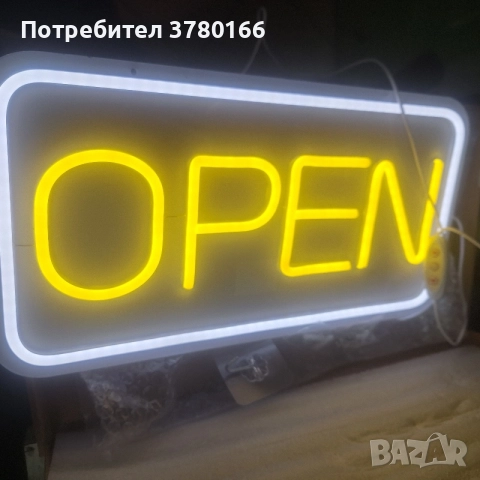 Знак Open лед светлина 