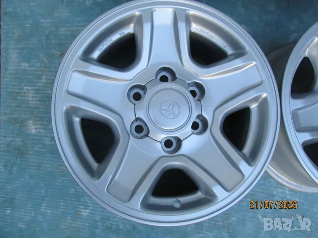 Оригинални Алуминиеви джанти за Toyota Land Cruiser - 6 x 139,7mm ,централен отвор 106,1 mm , ET 20 , снимка 4 - Гуми и джанти - 55381303