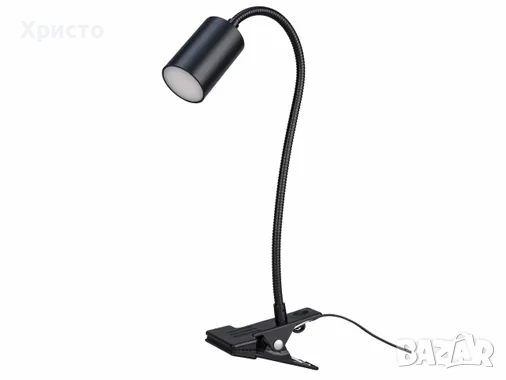 НОВА! LED настолна лампа с щипка 2,4W / 290lm / 3000K