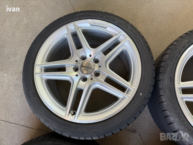 4 бр. оригинални алуминиеви джанти спорт пакет Mercedes AMG 18 цола 5x112, снимка 6 - Гуми и джанти - 54852553