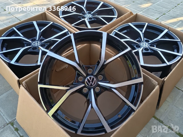 ПРОМОЦИЯ!!! ЧИСТО НОВИ ДЖАНТИ VW RLINE 17" 5X100 ФОЛКСВАГЕН Р ЛАЙН ГОЛФ ПОЛО КАДИ 5Х100